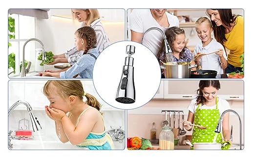 Tap Extender for Kitchen Sink, Flexible Faucet with Tap Extension for Convenient Use Upgrade Your Kitchen Sink with Flexible Tap for Easy Access