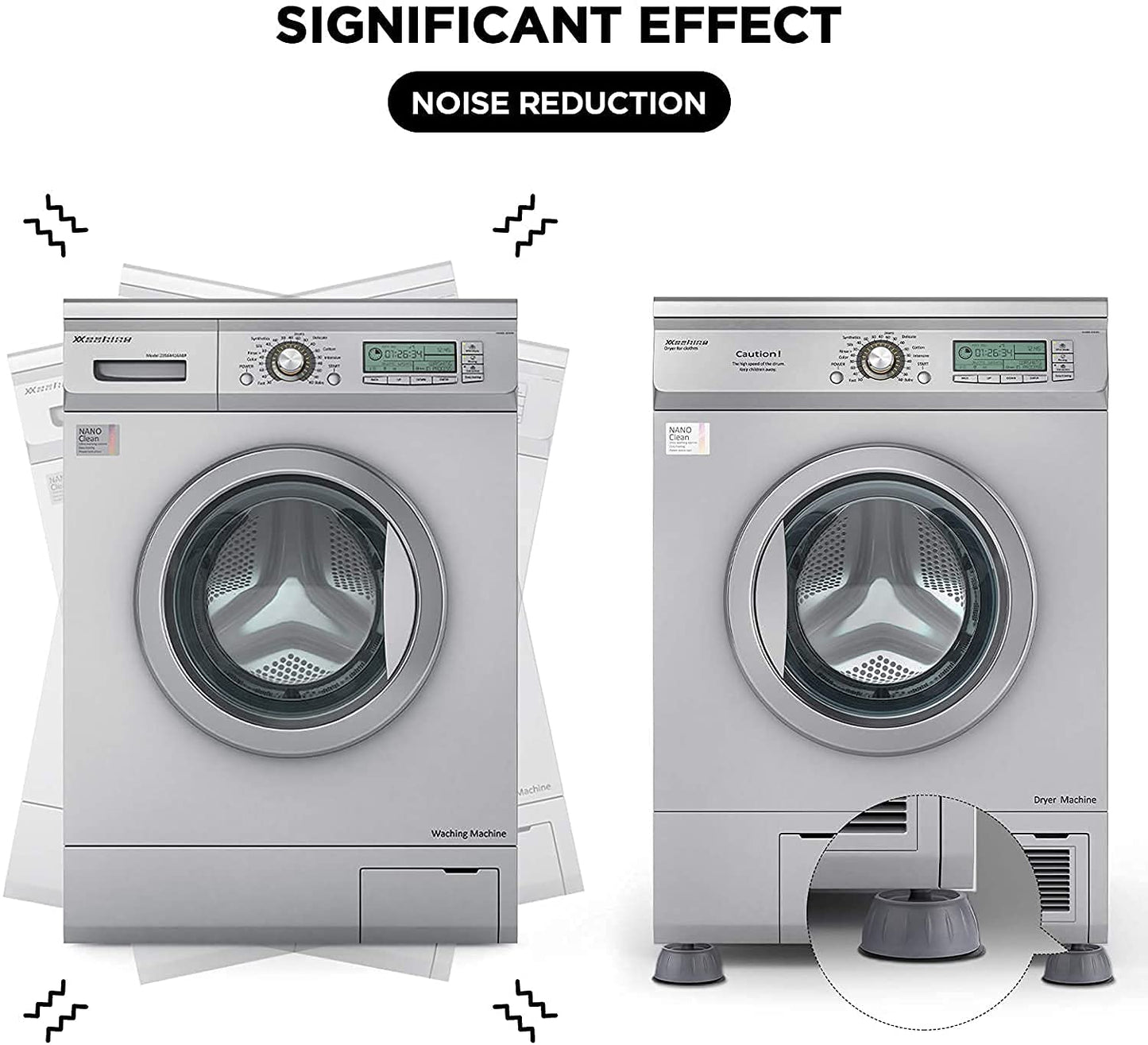 Anti Vibration Pad-Anti-vibration Pads For Washing Machine - 4 Pcs