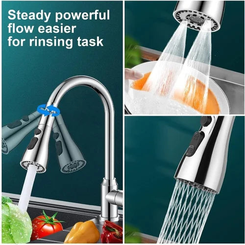 Tap Extender for Kitchen Sink, Flexible Faucet with Tap Extension for Convenient Use Upgrade Your Kitchen Sink with Flexible Tap for Easy Access