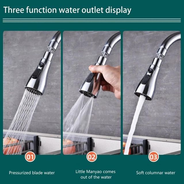 Tap Extender for Kitchen Sink, Flexible Faucet with Tap Extension for Convenient Use Upgrade Your Kitchen Sink with Flexible Tap for Easy Access