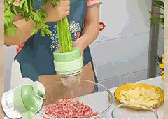 Electric Vegetable Chopper (PACK OF 1, 4 In 1 Electric Vegetable Cutter)